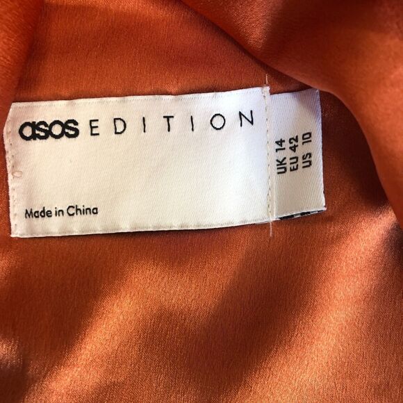 ASOS Sexy Puff Sleeve Deep V-Neck Corset Bodice Crop Top Open Back Sz‎ 10 - Picture 10 of 14